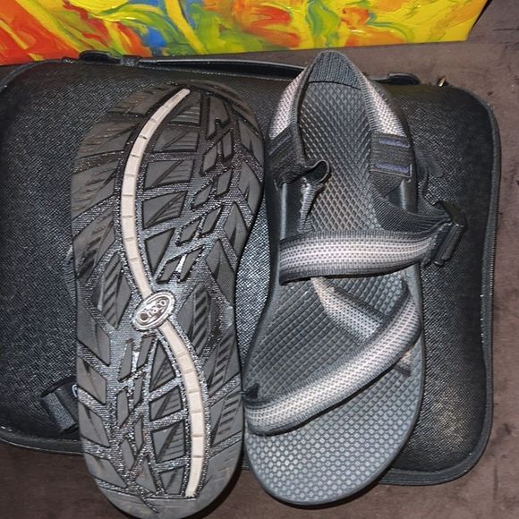 Mens Chaco sandals ZX2 classic boost in black and grey size 8.  Extremely com… main image 4